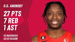 O.G. Anunoby vs Dallas Mavericks | 4.11.2022