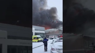 Пожар на Радиозаводе в г.Барнаул