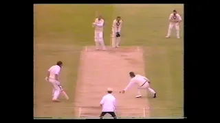 ENGLAND v AUSTRALIA 3rd TEST MATCH DAY 2 TRENT BRIDGE JULY 12 1985 DAVID GOWER GEOFF LAWSON