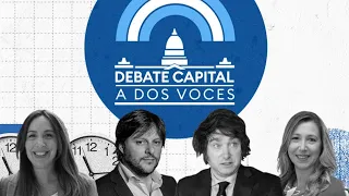 #DebateCapital en A DOS VOCES: Milei, Bregman, Santoro y Vidal cara a cara (Programa del 13/10/2021)