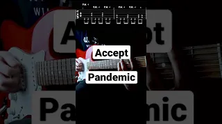 Accept - Pandemic (Guitar Short Cover) #shorts