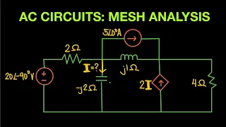 AC Circuit Episode 17: Mesh Analysis Part 3