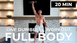 20 Min Full Body ONE DUMBBELL Workout 🔥 HIGH INTENSITY 🔥