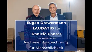 Eugen Drewermann Laudatio auf Daniele Ganser, Verleihung Aachener Auszeichnung für Menschlichkeit