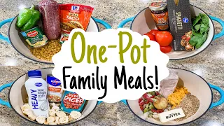 5 Tasty ONE-POT Meals | EASY Weeknight Recipes ANYONE CAN MAKE | What's For DINNER? | Julia Pacheco