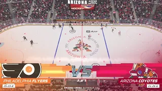 NHL 22 Full Match - Philadelphia Flyers vs Arizona Coyotes - Simulation