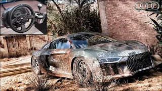 Rebuilding a AUDI R8 V10 - Forza Horizon 5 - Gameplay using Thrustmaster T300RS Gameplay.