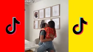 Tiktok lesbian couple, hot kiss, tiktok lesbian kiss