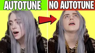 GENIUS INTERVIEWS vs REAL SONGS *AUTOTUNE VS NO AUTOTUNE* (Billie Eilish & Jack Harlow)