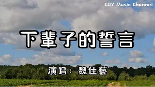 魏佳藝 - 下輩子的誓言 (煙嗓版)『我在三生石上面看見你清澈容顏』（動態歌詞/Lyrics Video/無損音質/4k）