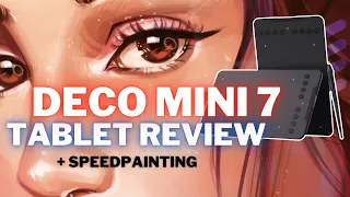 XP-PEN DECO MINI 7 FULL REVIEW INDIA 2021 | XP Pen Tablet Review | Portrait  Speedpainting by Artma
