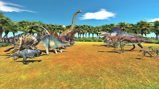 Herbivore Dinosaurs VS Carnivore Dinosaurs | Epic Dinosaurs Battle | Animal Revolt Battle Simulator