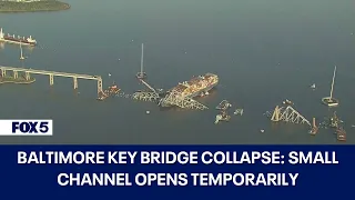 Baltimore Key Bridge Collapse: Small channel opens temporarily; fourth body recovered