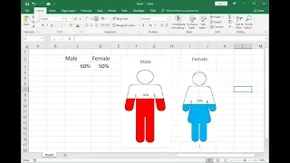 How to Make Amazing Male Female Chart in MS Excel (Easy)