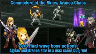 DFFOO Global: Aranea Chaos revisited. Agrias and Aranea star in a max score Duo w/support run!