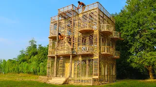 Building Creative A Modern 4-Story Mud Villa House Design In The Forest By Ancient Skills [part 1]