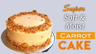 Homemade Carrot Cake | Super Soft & Moist Carrot Cake Recipe | How To