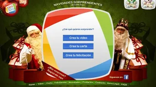 Personaliza un vídeo de Papá Noel o Los Reyes Magos con datos y foto de tus hijos