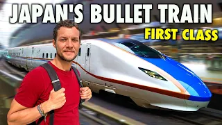 Riding FIRST CLASS On Japan's Bullet Train 🇯🇵 Worth It? (Shinkansen)