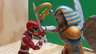 Power Rangers Stop Motion | Red Ranger Vs King Sphinx