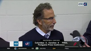 Tortorella not pleased in postgame presser after loss to Carolina