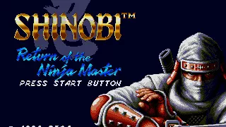 Shinobi 3 stage 1 Sega Genesis / Mega Drive gameplay