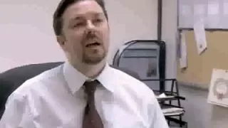 The Office UK, David Brent doing what he does best -