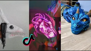 Dragon Puppet Crafts | Paper Dragon TikTok Compilation #259