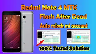 Redmi note4 MTK Flash After Dead 100% Tested Solution