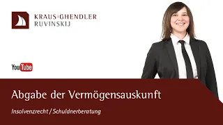 Abgabe der Vermögensauskunft