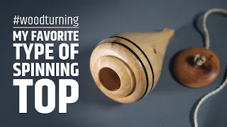 This is my best and most fun spinning top - woodturning