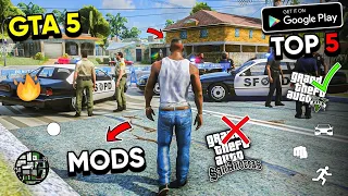 Top 5 GTA San Andreas Realistic Graphics Modpacks For Android 🔥 Free | GTA 5 - GTA SA