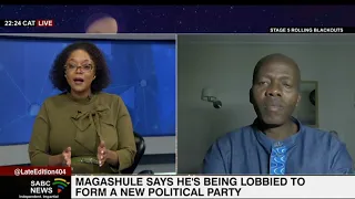 Magashule says he's being lobbied to form a new political party