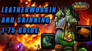 world of warcraft classic leatherworking and skinning 1-75 guide