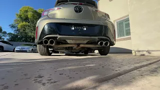 2019 Corolla Hatchback Muffler Delete Revs Custom Quad Tip Exhaust