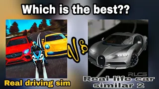 Real Driving Sim vs Real Life Car Simulator | Game Comparison | Android & IOS