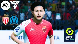 EA Sports FC 24 - AS Monaco Vs. Marseille - Ligue 1 Uber Eats 23/24 Matchday 7 | Full Match