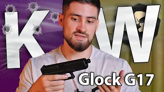 Страйкбольный пистолет KJW Glock G17 (6 мм, CO2, GBB, с резьбой) видео обзор
