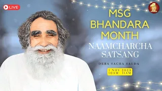 Sirsa | 01 November 2023 | MSG Bhandara Month | Live Naamcharcha Satsang | @SaintMSGInsan