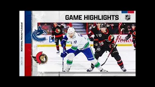 Vancouver Canucks vs Ottawa Senators | December 1, 2021 | Game Highlights | NHL Regular Season