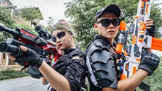 LTT Game Nerf War : Couple Warriors SEAL X Nerf Guns Fight Braum Crazy Madam Rescue Detainees