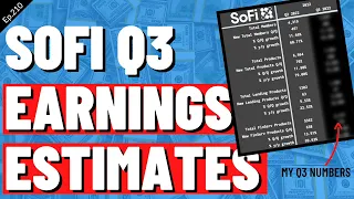 My SoFi Q3 Earnings Forecast