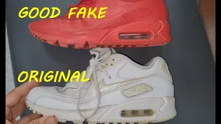 Nike Airmax 90 original vs fake. How to spot original Nike Air 90 trainers