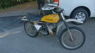 1978 ts185 custom chamber testing (200exc) #2stroke #suzuki #newzealand #enduro