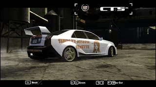 NFSMW 2005: Customization: Cadillac CTS 'Shirley Joseph Fenette' Theme