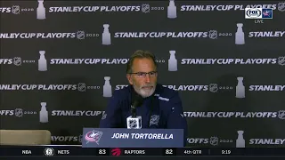John Tortorella doesn't have much to say after Blue Jackets' elimination | STANLEY CUP PLAYOFFS