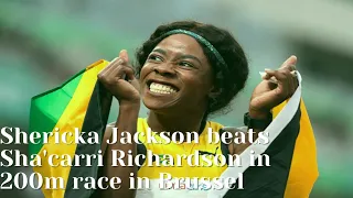 Diamond League 200m Women Race 2021 Shericka Jackson 🇯🇲🇯🇲🇯🇲2nd, Sha'carri Richardson 4th