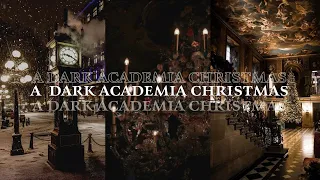 a windy Christmas in Canada 🎄 (dark academia)