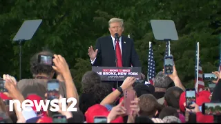 Thousands come out for former President Donald Trump's South Bronx campaign rally | News 12