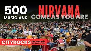 Nirvana - Come As You Are - 𝟱𝟬𝟬 𝗺𝘂𝘀𝗶𝗰𝗶𝗮𝗻𝘀 - The biggest rock flashmob in Central Europe - 𝗖𝗜𝗧𝗬𝗥𝗢𝗖𝗞𝗦